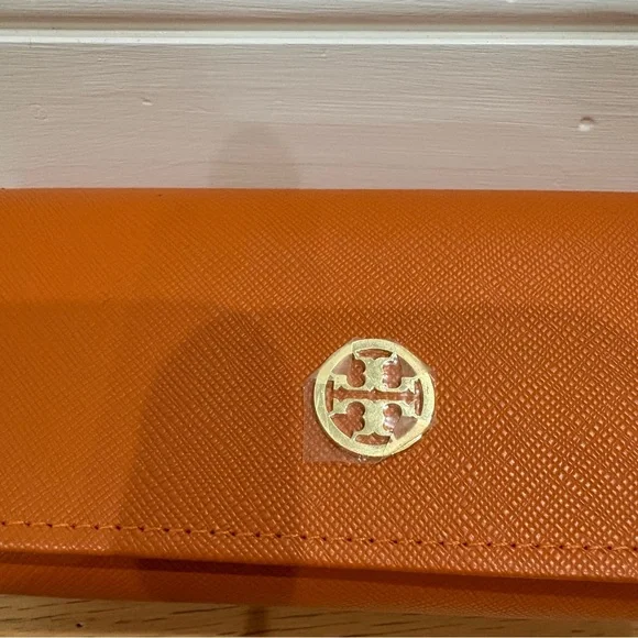 Tory Burch Vibrant Orange Sunglasses Case - Picture 3 of 4